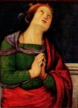PERUGINO, Pietro Saint Flavia Spain oil painting art